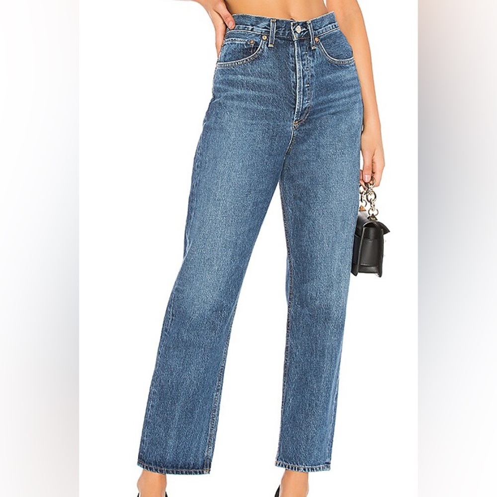 Agolde 90's high Rise Loose Fit in Placebo sz 27